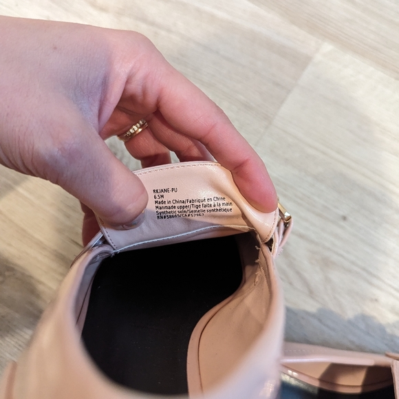 NORDSTROM RACK PALE PINK PATENT LOAFERS SIZE 6.5 - Picture 4 of 8